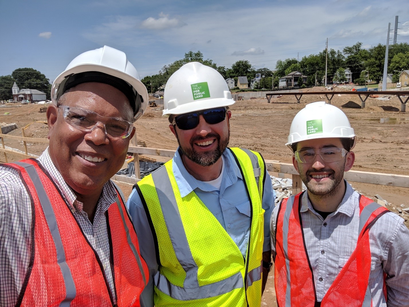 Left to right: Timothy Richardson (NRF), Jay Wozniak (TPL) and Kevin Naaman (NRF). 