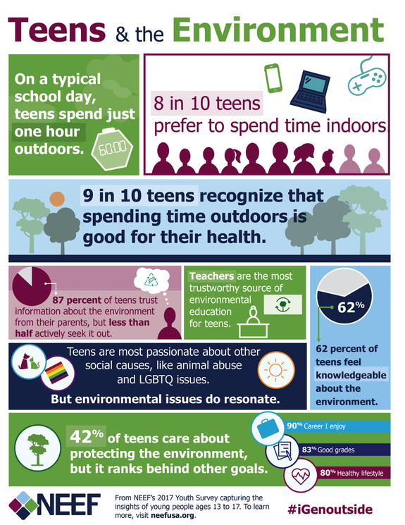 Teens & The Environment graphic